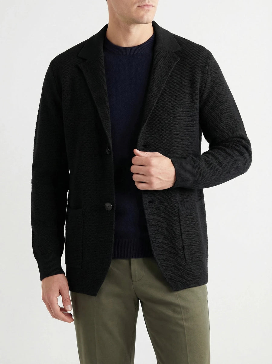 Stonebrook Studio - StonebrookStudio | Men's Lightweight Wool Knitted Blazer