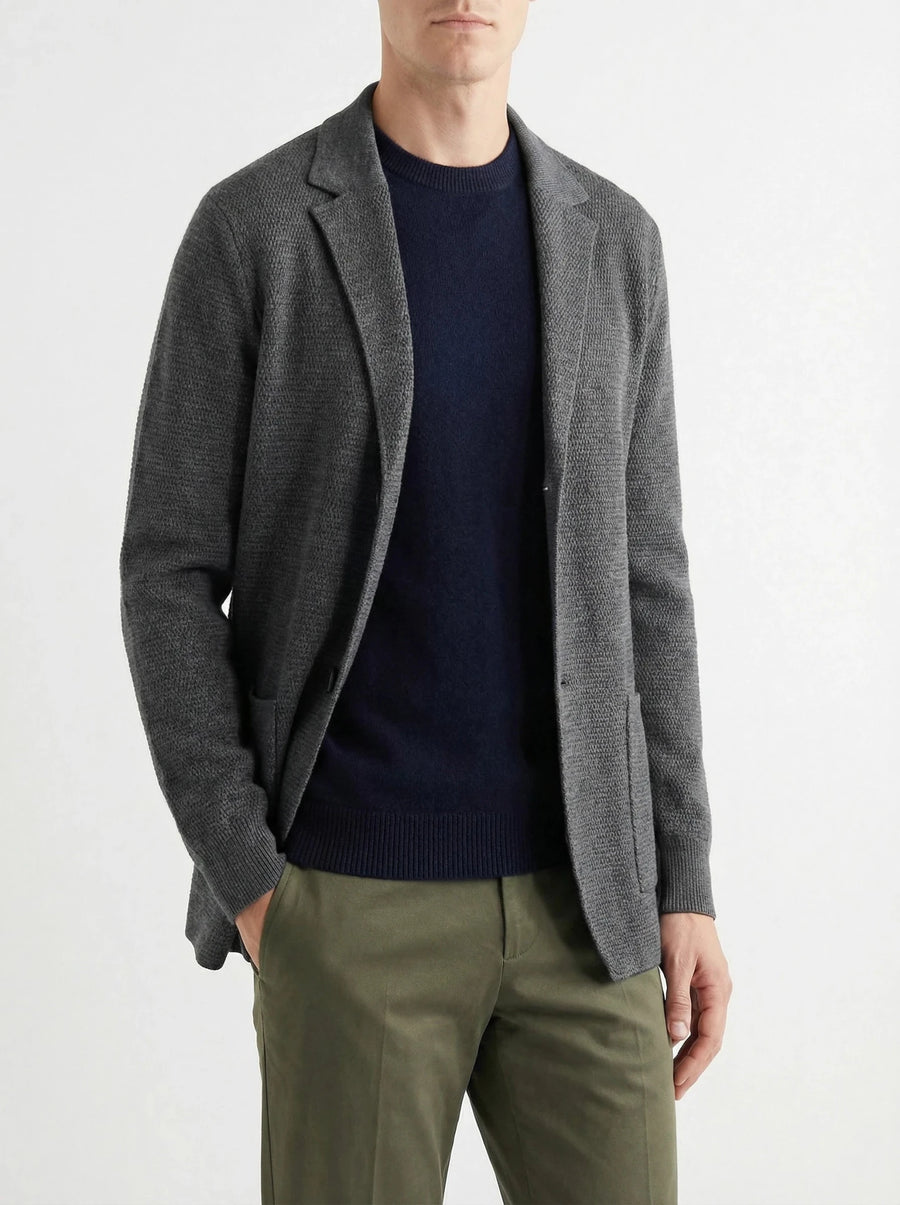 Stonebrook Studio - StonebrookStudio | Men's Lightweight Wool Knitted Blazer