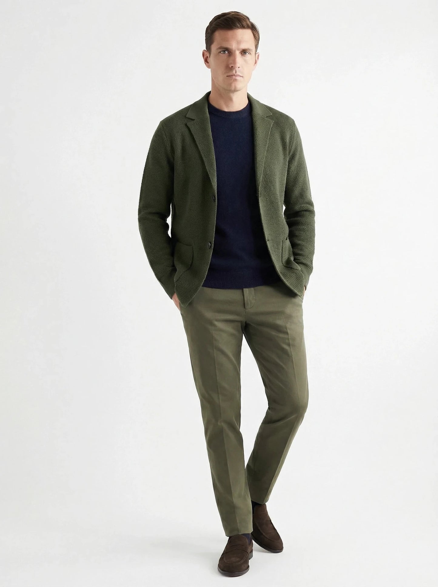 Stonebrook Studio - StonebrookStudio | Men's Lightweight Wool Knitted Blazer
