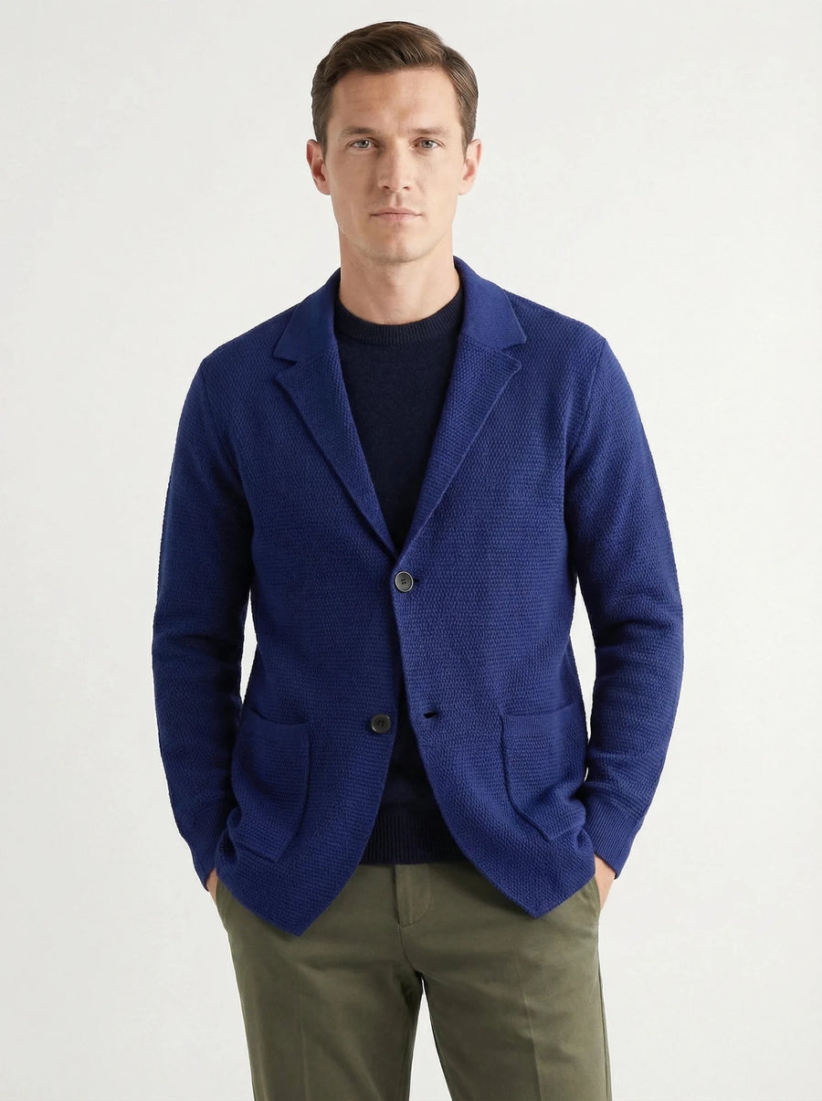 Stonebrook Studio - StonebrookStudio | Men's Lightweight Wool Knitted Blazer