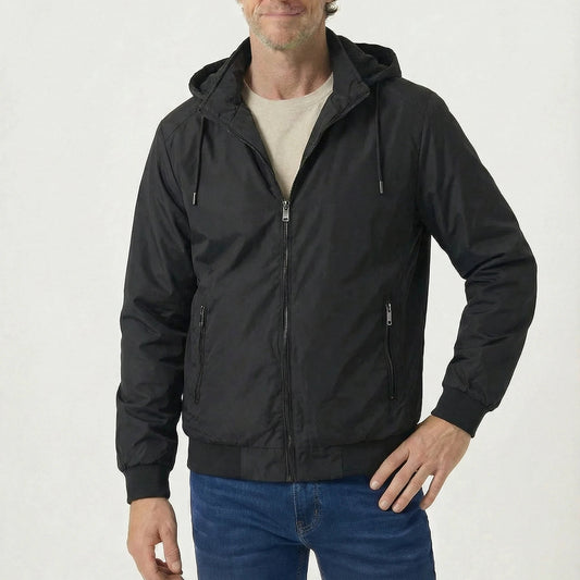 Stonebrook Studio - StonebrookStudio | Men’s Casual Zip - Up Detachable Hooded Jacket