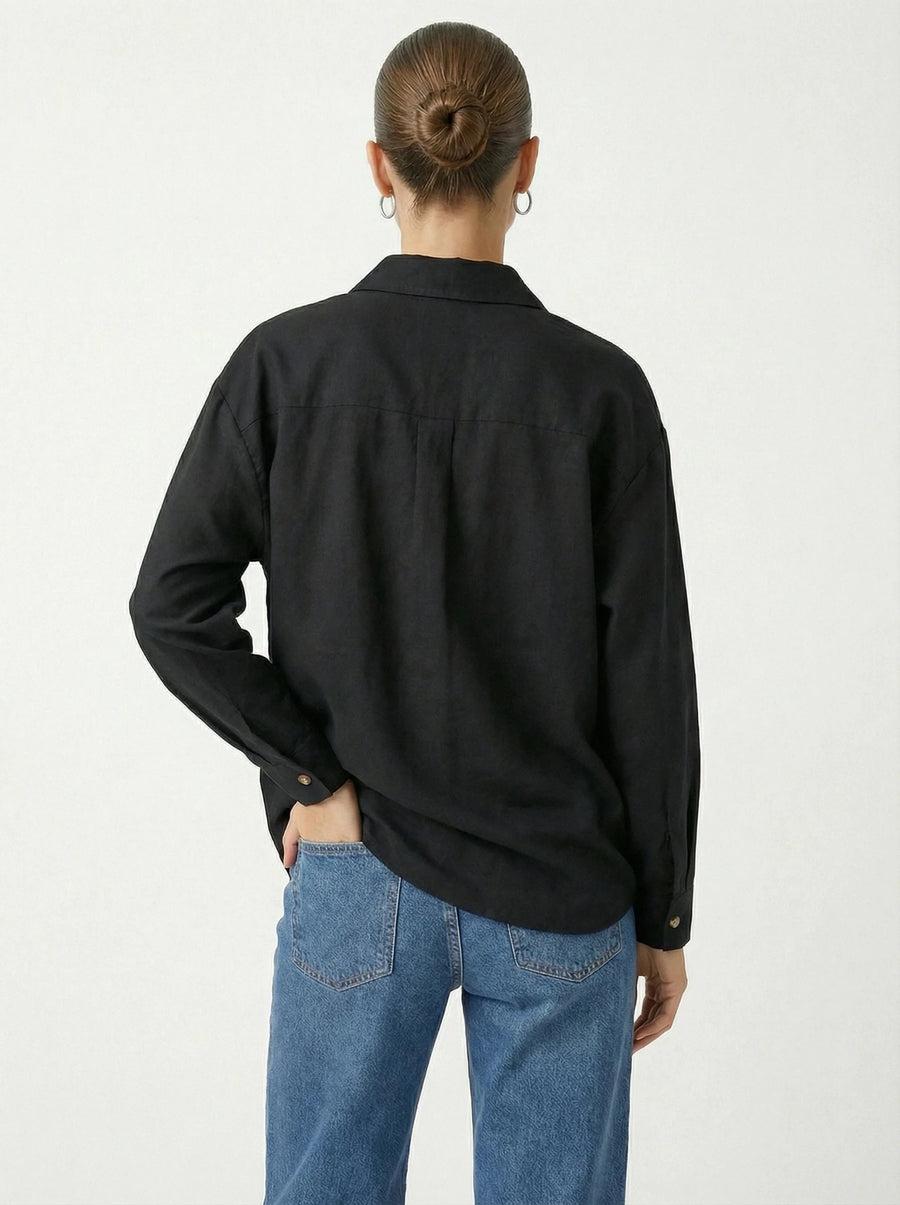 Stonebrook Studio - StonebrookStudio | Women’s Long Sleeve Linen Cotton Shirt