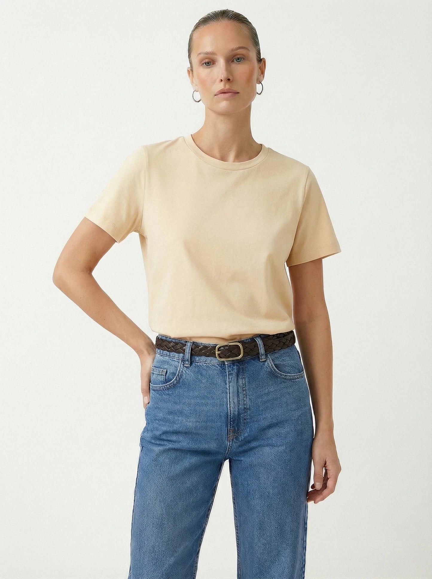Stonebrook Studio - Stonebrook Studio | Women’s 100% Cotton Short Sleeve T-Shirt - Relaxed Fit