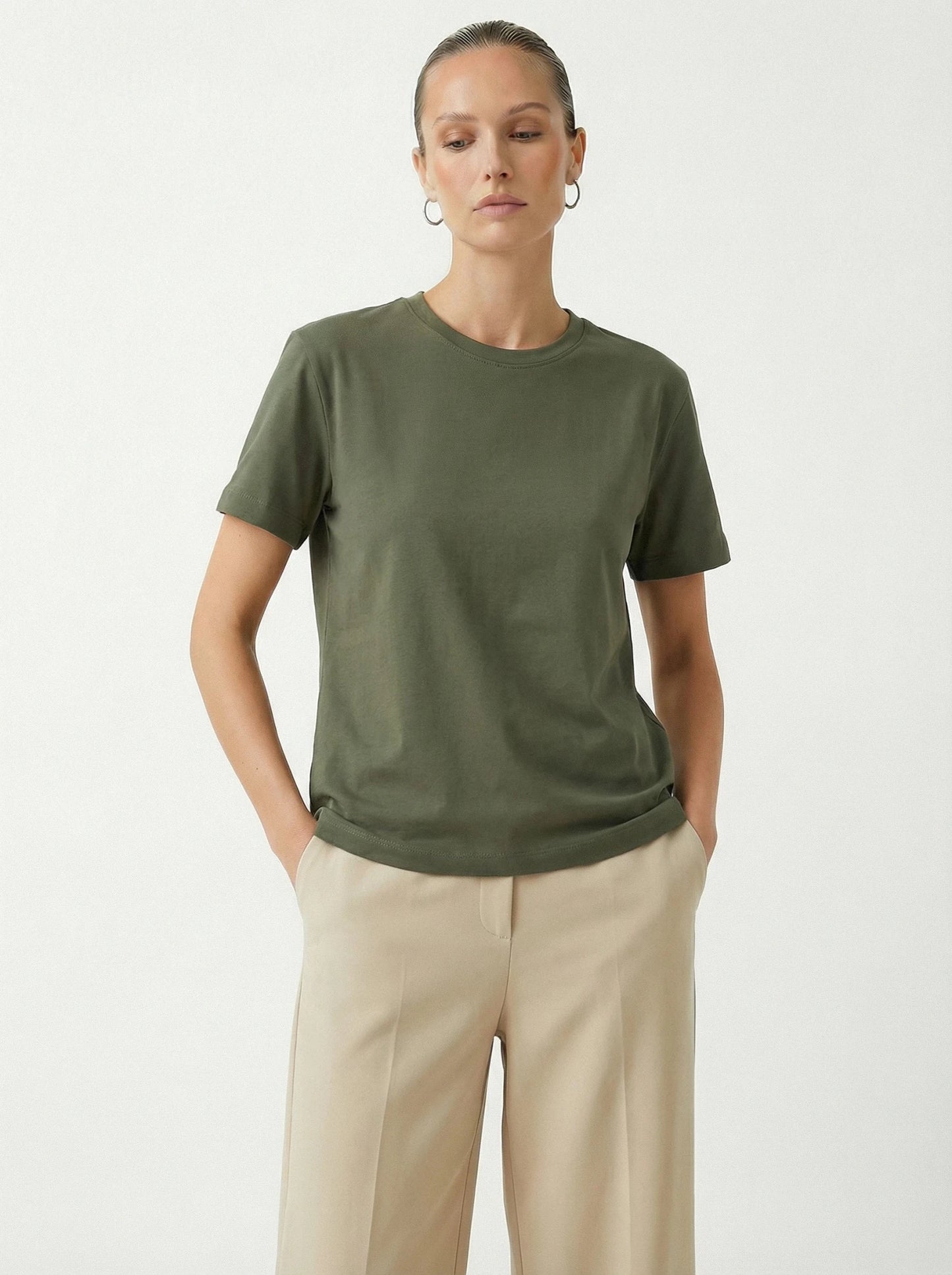 Stonebrook Studio - Stonebrook Studio | Women’s 100% Cotton Short Sleeve T-Shirt - Relaxed Fit