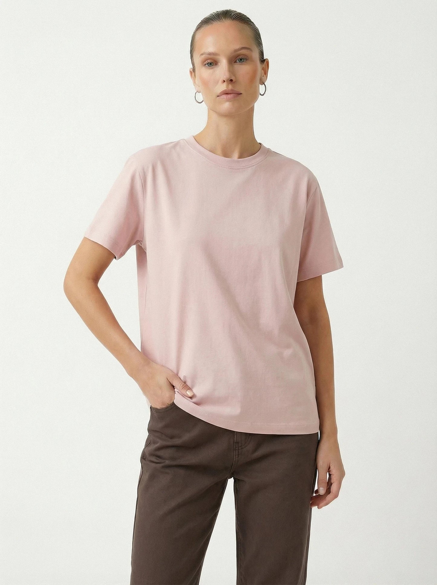 Stonebrook Studio - Stonebrook Studio | Women’s 100% Cotton Short Sleeve T-Shirt - Relaxed Fit