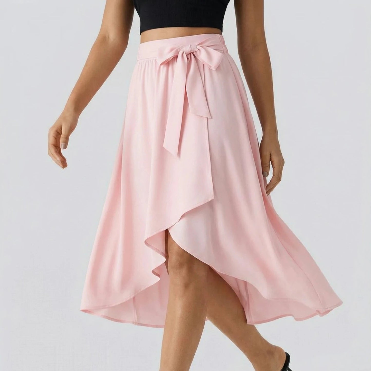 Stonebrook Studio - StonebrookStudio | Women’s High Waisted Midi Casual Skirt