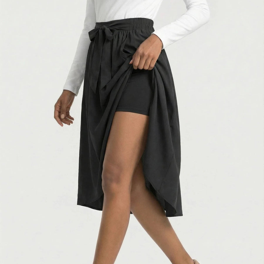 Stonebrook Studio - StonebrookStudio | Women’s High Waisted Midi Casual Skirt