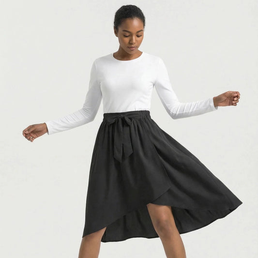 Stonebrook Studio - StonebrookStudio | Women’s High Waisted Midi Casual Skirt