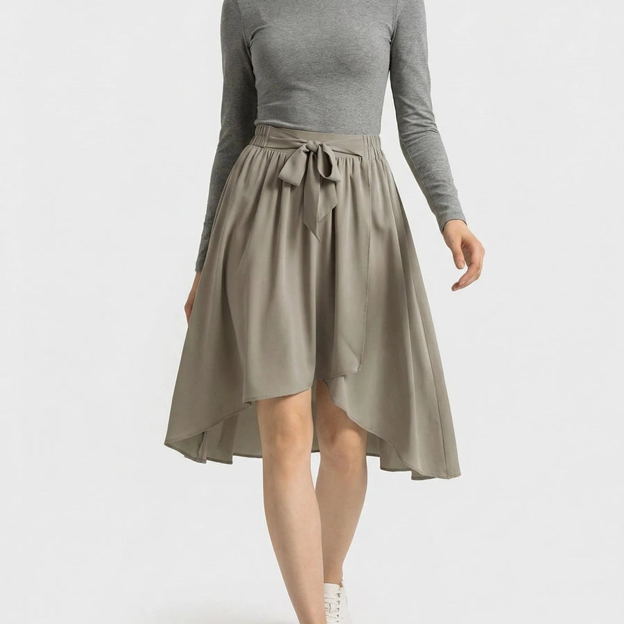 Stonebrook Studio - StonebrookStudio | Women’s High Waisted Midi Casual Skirt