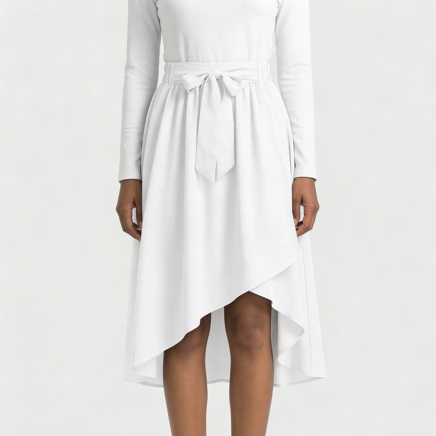 Stonebrook Studio - StonebrookStudio | Women’s High Waisted Midi Casual Skirt