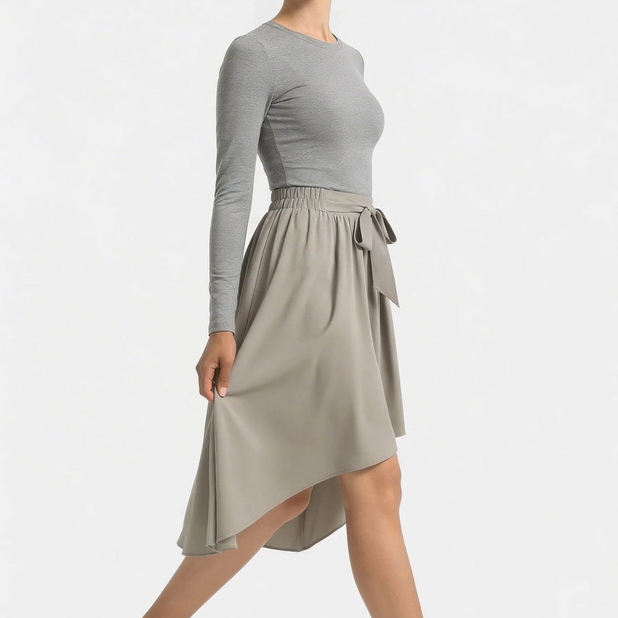 Stonebrook Studio - StonebrookStudio | Women’s High Waisted Midi Casual Skirt
