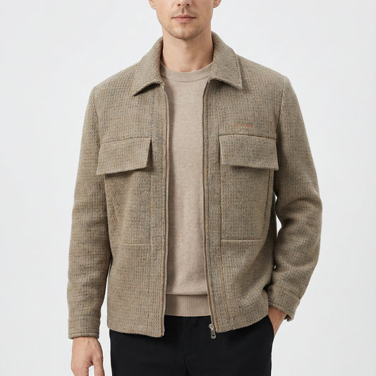 Stonebrook Studio - StonebrookStudio | Men’s Wool Zip Up Jacket - Business Casual