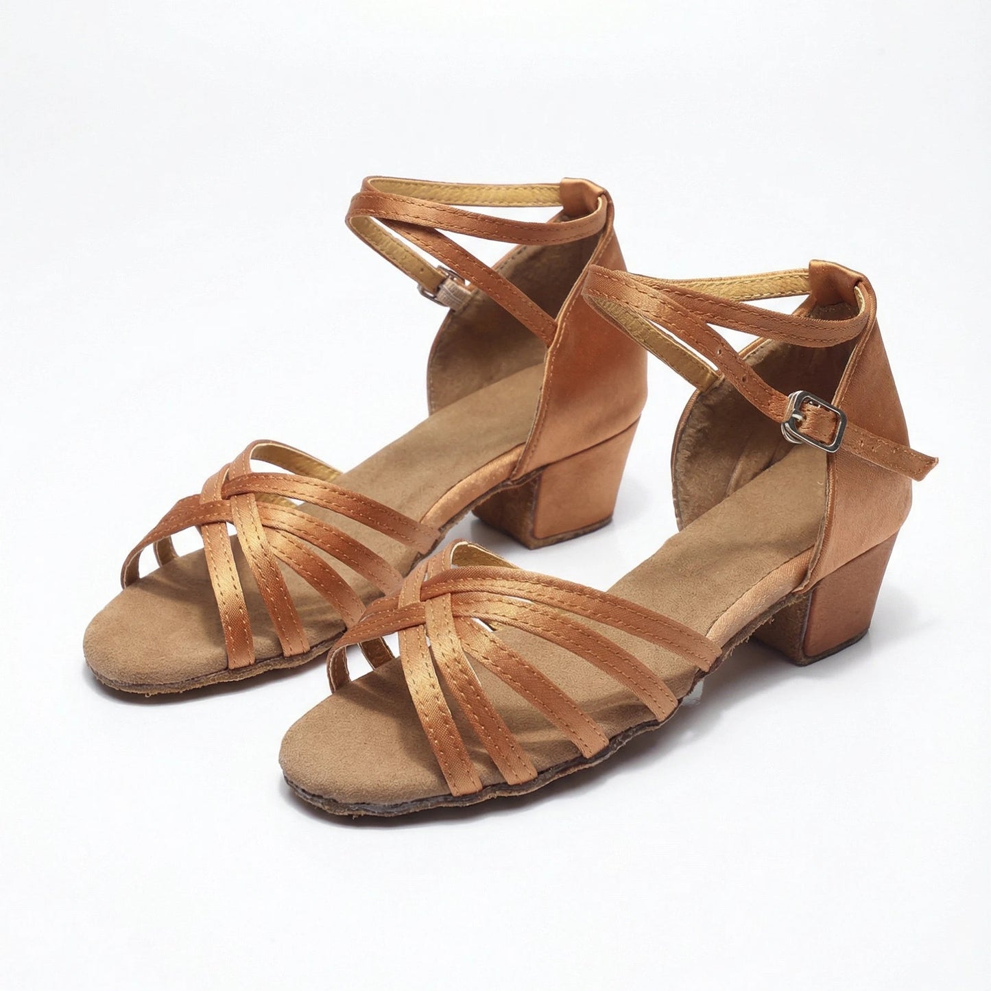 Stonebrook Studio - StonebrookStudio | Women's Faux Leather Strappy Low Block Heeled Sandals