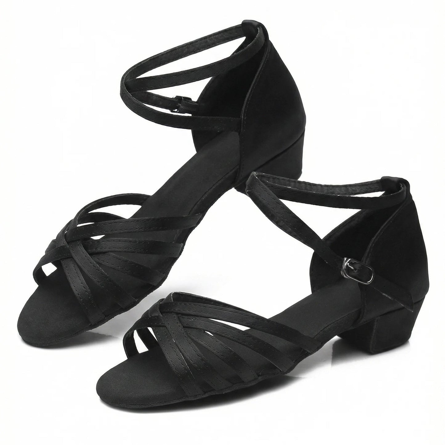Stonebrook Studio - StonebrookStudio | Women's Faux Leather Strappy Low Block Heeled Sandals