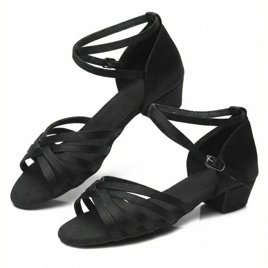 Stonebrook Studio - StonebrookStudio | Women's Faux Leather Strappy Low Block Heeled Sandals