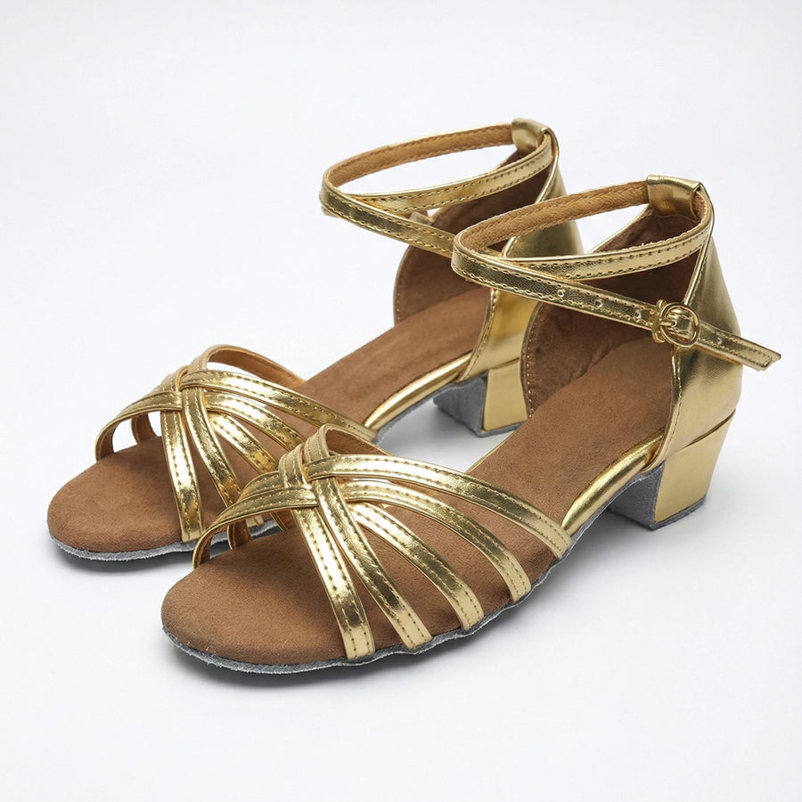 Stonebrook Studio - StonebrookStudio | Women's Faux Leather Strappy Low Block Heeled Sandals