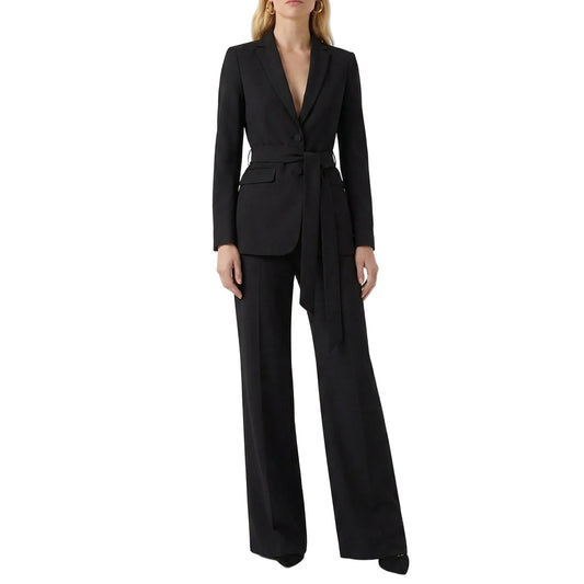 Stonebrook Studio - StonebrookStudio | Women’s 2 Piece Set Belted Blazer Flared Trouser Suit