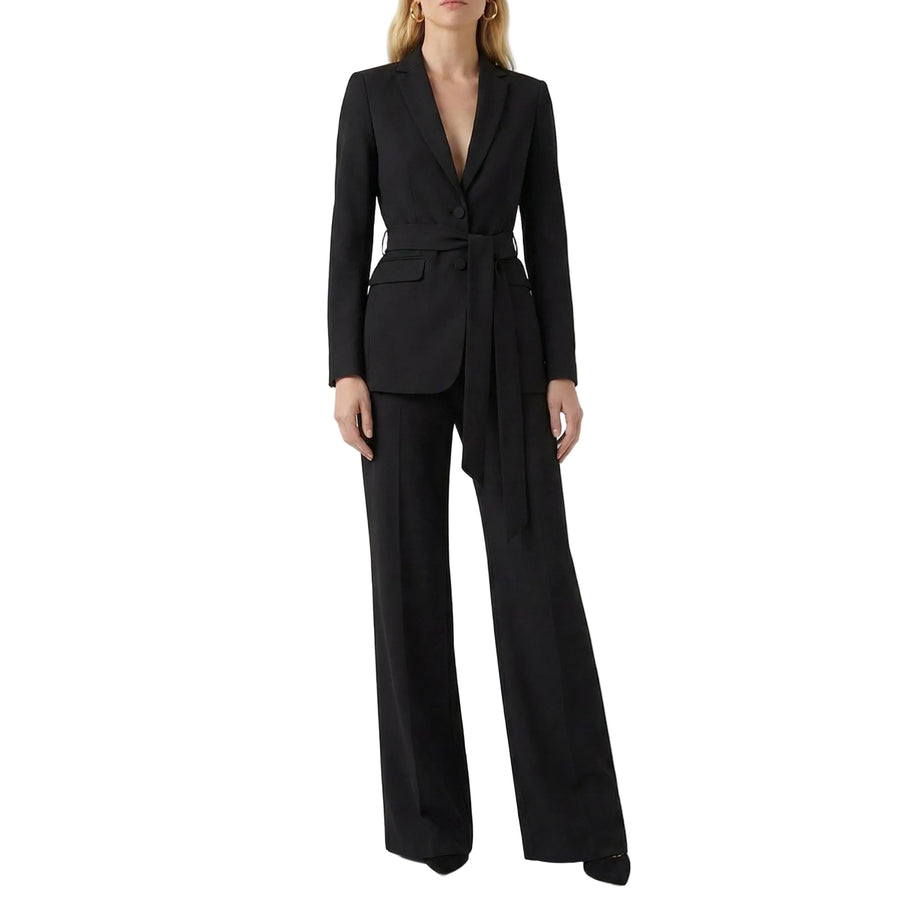 Stonebrook Studio - StonebrookStudio | Women’s 2 Piece Set Belted Blazer Flared Trouser Suit