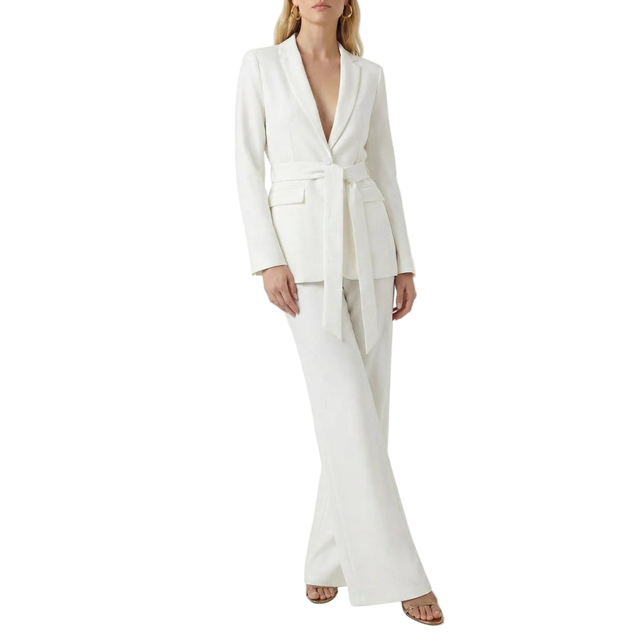 Stonebrook Studio - StonebrookStudio | Women’s 2 Piece Set Belted Blazer Flared Trouser Suit