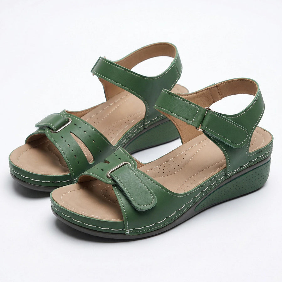 Stonebrook Studio - StonebrookStudio | Women’s Orthopedic Wedge Sandals Velcro Comfort Support