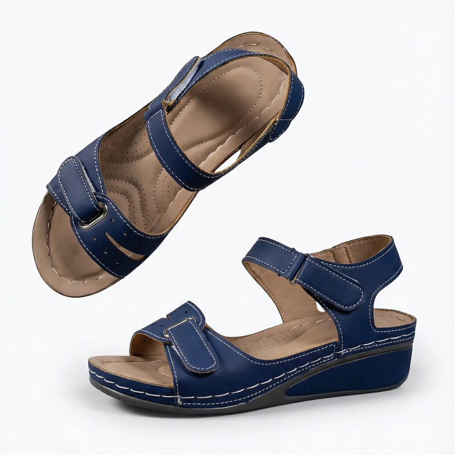 Stonebrook Studio - StonebrookStudio | Women’s Orthopedic Wedge Sandals Velcro Comfort Support