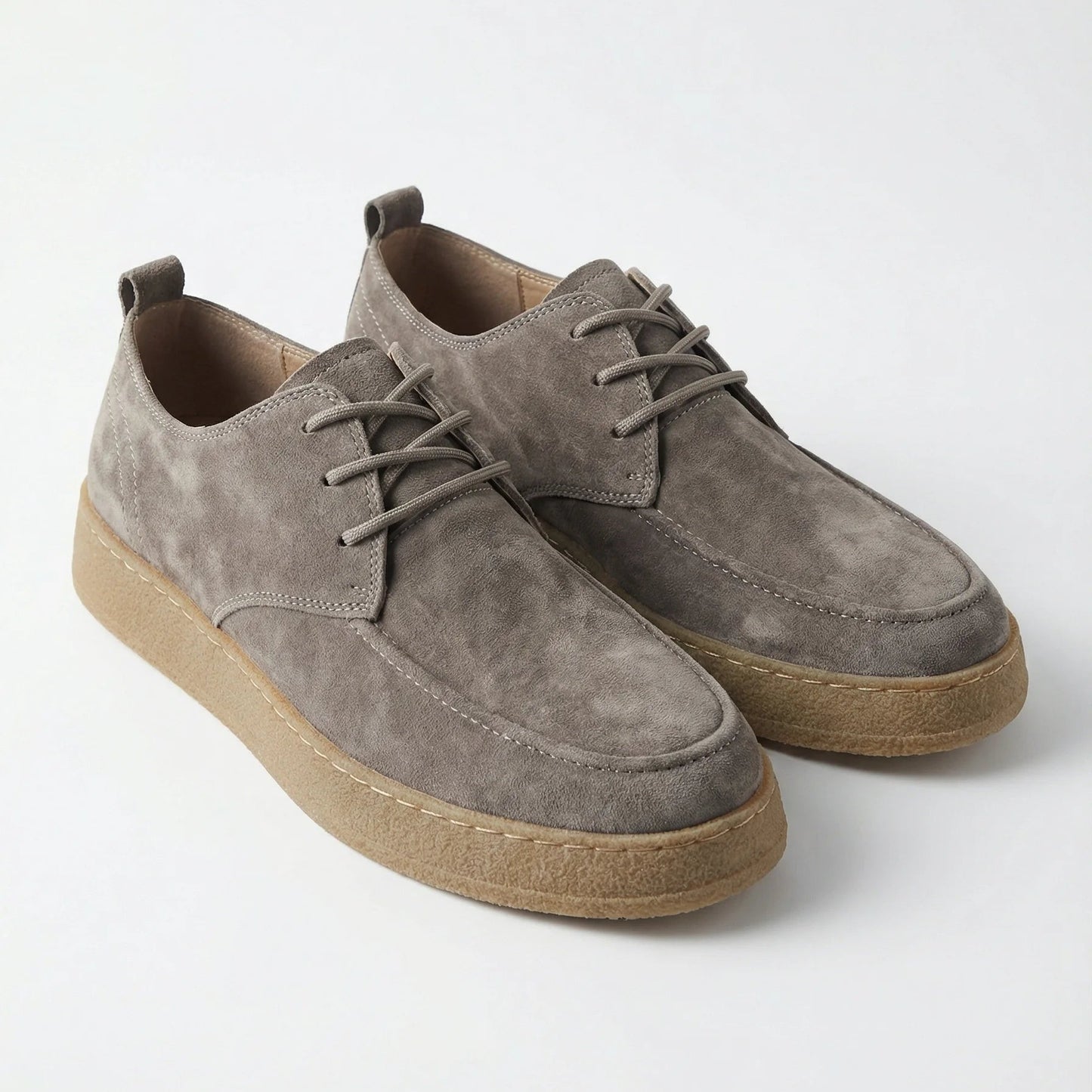 Stonebrook Studio - StonebrookStudio | Suede Sneakers Leather Cushioned Comfort Classic Lace - Up