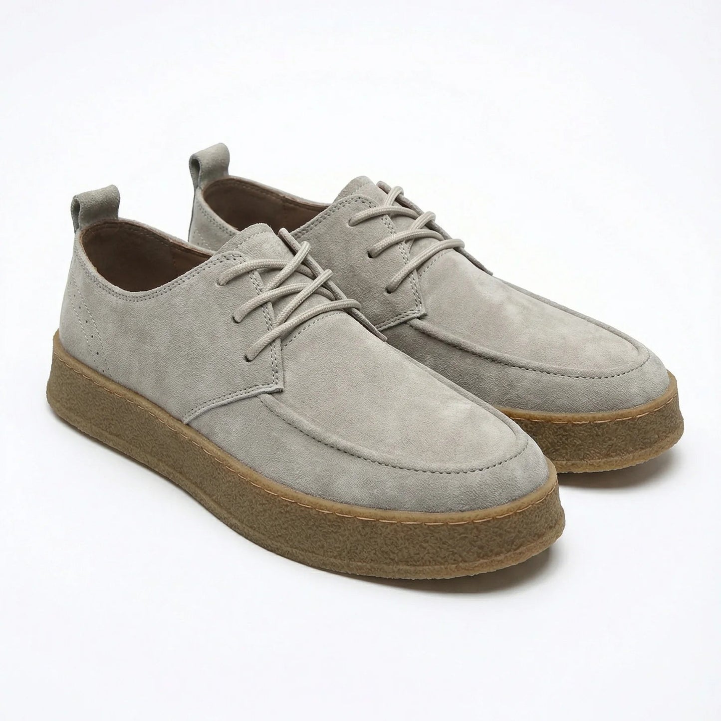 Stonebrook Studio - StonebrookStudio | Suede Sneakers Leather Cushioned Comfort Classic Lace - Up