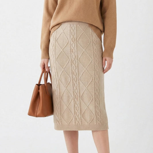 Stonebrook Studio - StonebrookStudio | Women's Comfortable Cashmere Blend Skirt