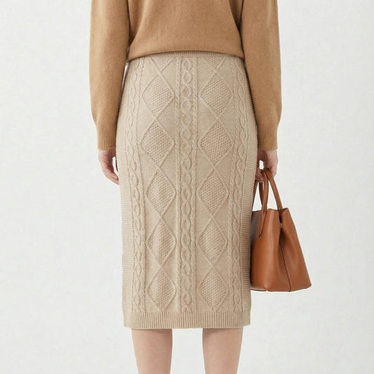 Stonebrook Studio - StonebrookStudio | Women's Comfortable Cashmere Blend Skirt