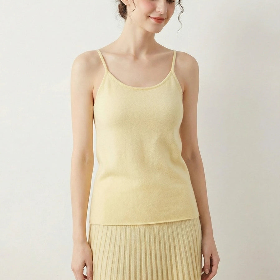 Stonebrook Studio - Stonebrook Studio | Women's Cashmere Wool Camisole - Comfortable Slim Fit Knit Top