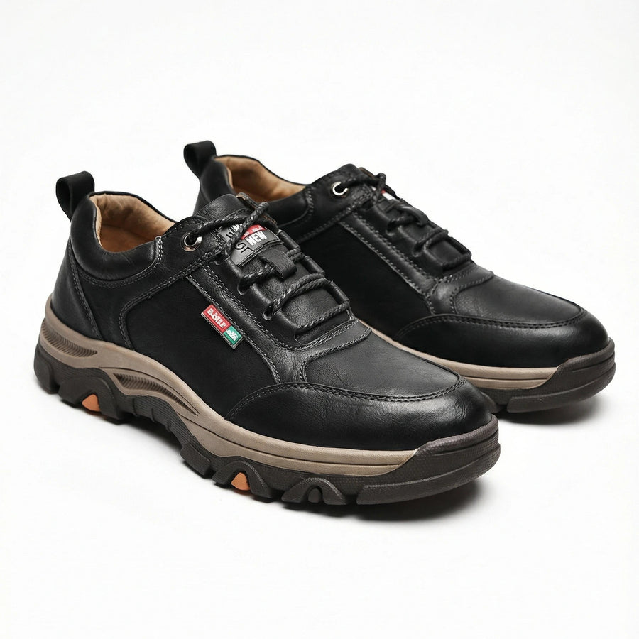 Stonebrook Studio - StonebrookStudio | Men’s Leather Outdoor Walking Shoes - Waterproof Lace Up