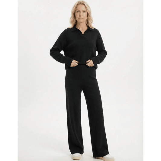 Stonebrook Studio - Stonebrook Studio | Women’s Relaxed - Fit Pullover & Wide - Leg Lounge Trousers Set