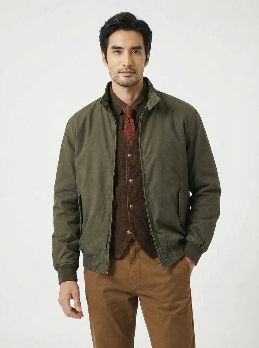 Stonebrook Studio - StonebrookStudio | Men’s Cotton Breathable Lightweight Jacket - Comfort Casual Outerwear