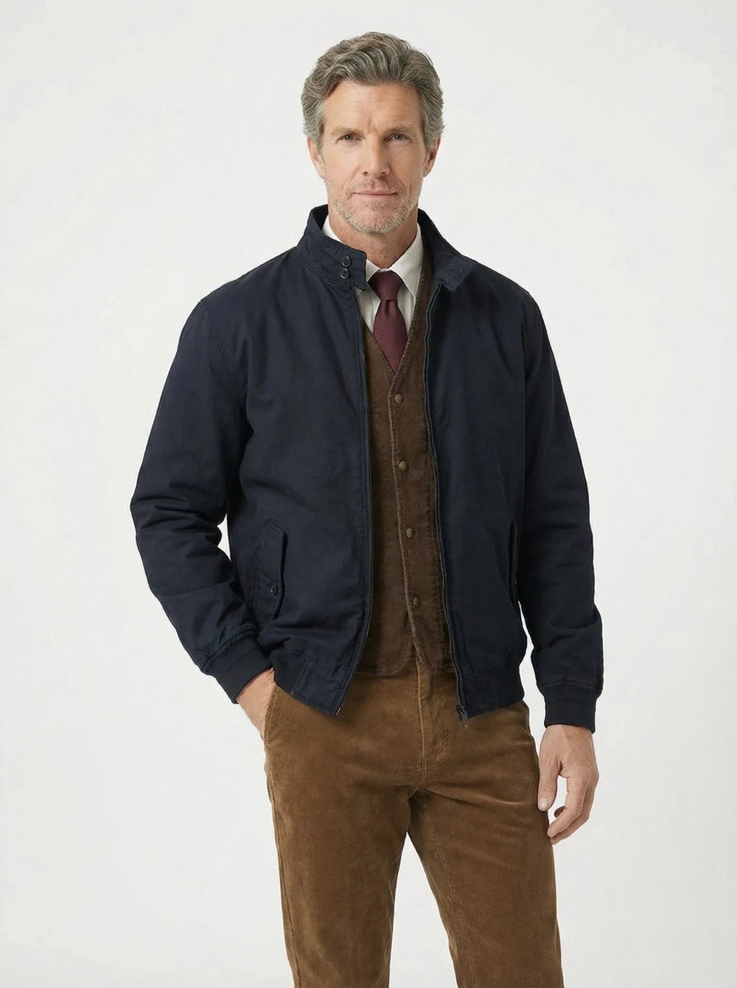 Stonebrook Studio - StonebrookStudio | Men’s Cotton Breathable Lightweight Jacket - Comfort Casual Outerwear