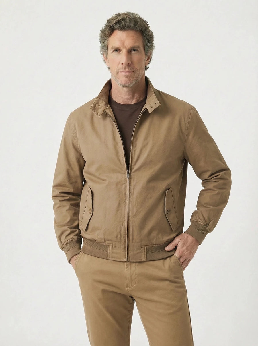 Stonebrook Studio - StonebrookStudio | Men’s Cotton Breathable Lightweight Jacket - Comfort Casual Outerwear