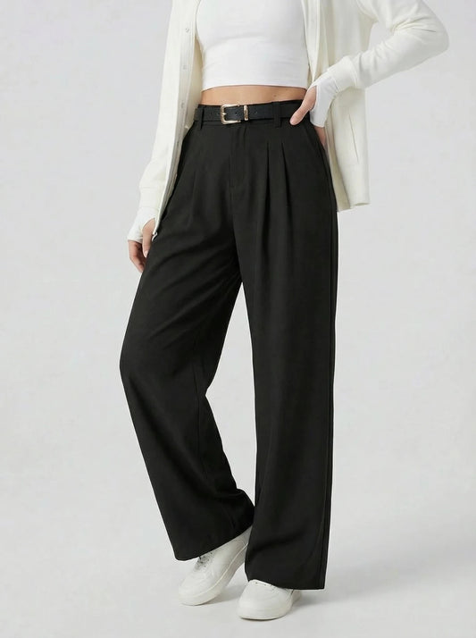 Stonebrook Studio - StonebrookStudio | Women’s High Waisted Wide Leg Trousers Elegant Tailored Fit