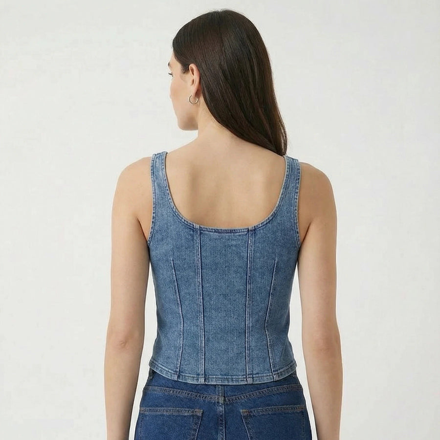 Stonebrook Studio - Stonebrook Studio | Women’s Stretch Denim Fitness Camisole Slim Fit Tank top