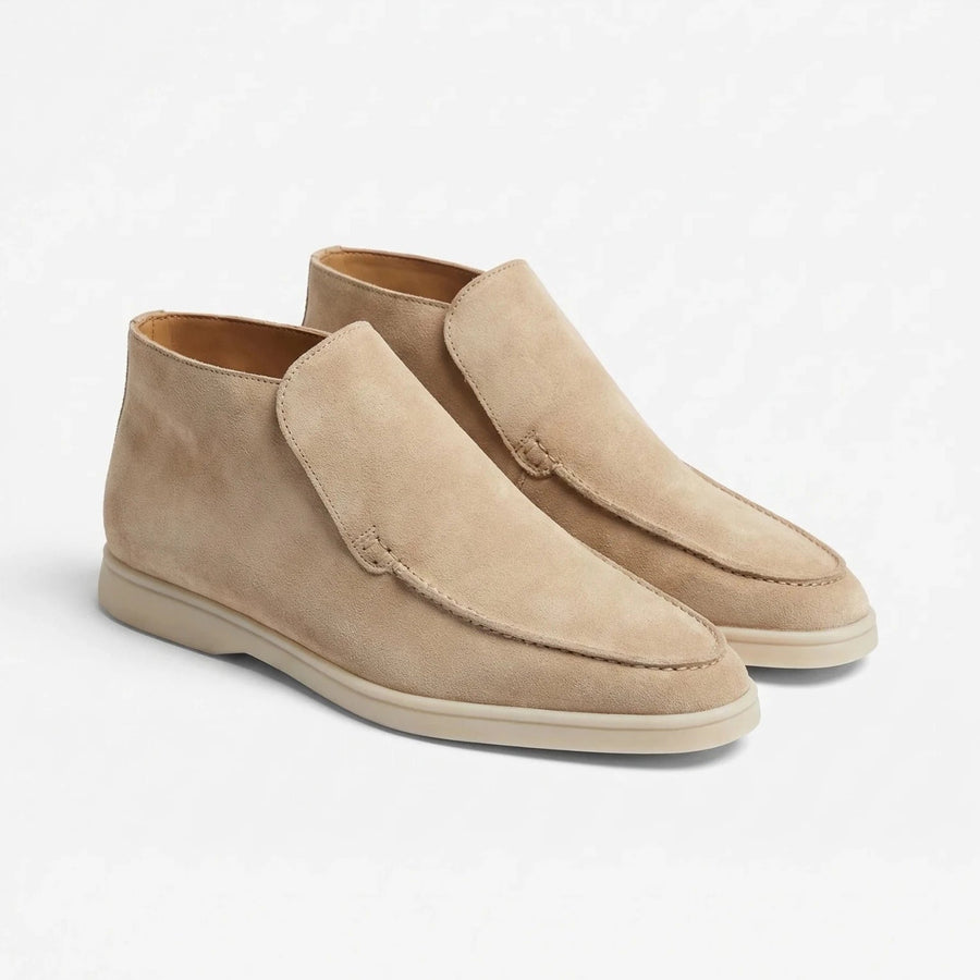 Stonebrook Studio - Stonebrook Studio | Men’s Suede Slip - On Ankle Boots with High Contrast Sole
