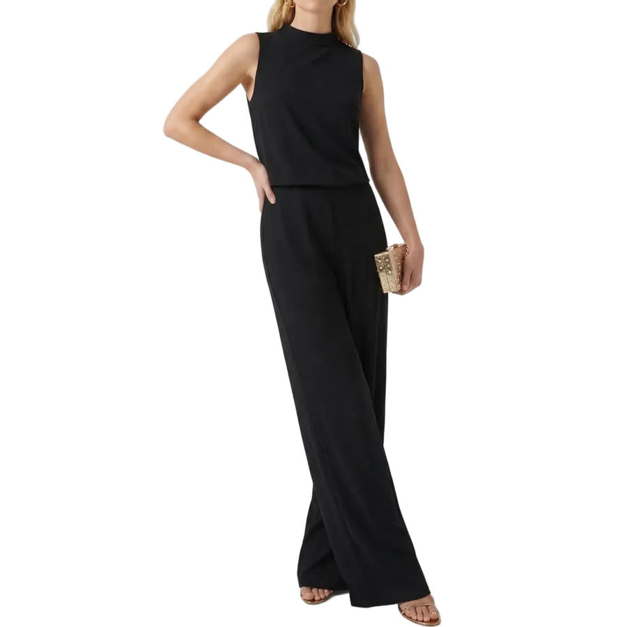 Stonebrook Studio - Stonebrook Studio | Women’s Sleeveless Wide Leg Jumpsuit - Mid Waist Elegant Style