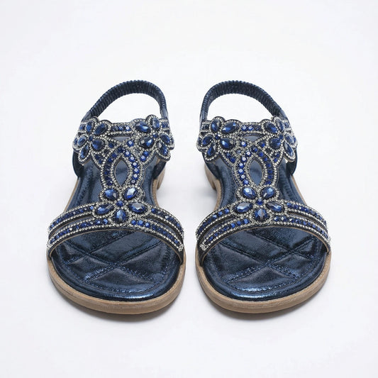 Stonebrook Studio - Stonebrook Studio | Women’s Comfy Elastic Strap Sandals - Lightweight Grip Sole