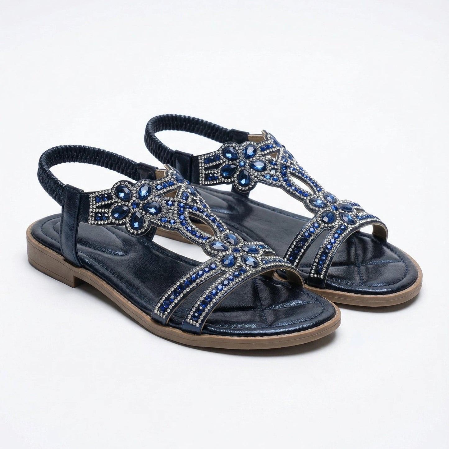 Stonebrook Studio - Stonebrook Studio | Women’s Comfy Elastic Strap Sandals - Lightweight Grip Sole