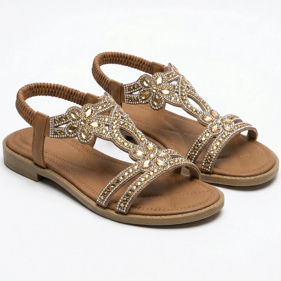 Stonebrook Studio - Stonebrook Studio | Women’s Comfy Elastic Strap Sandals - Lightweight Grip Sole