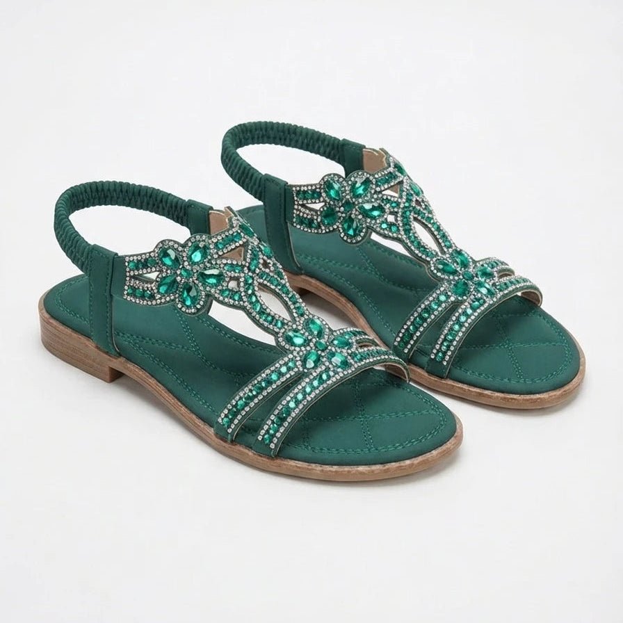 Stonebrook Studio - Stonebrook Studio | Women’s Comfy Elastic Strap Sandals - Lightweight Grip Sole