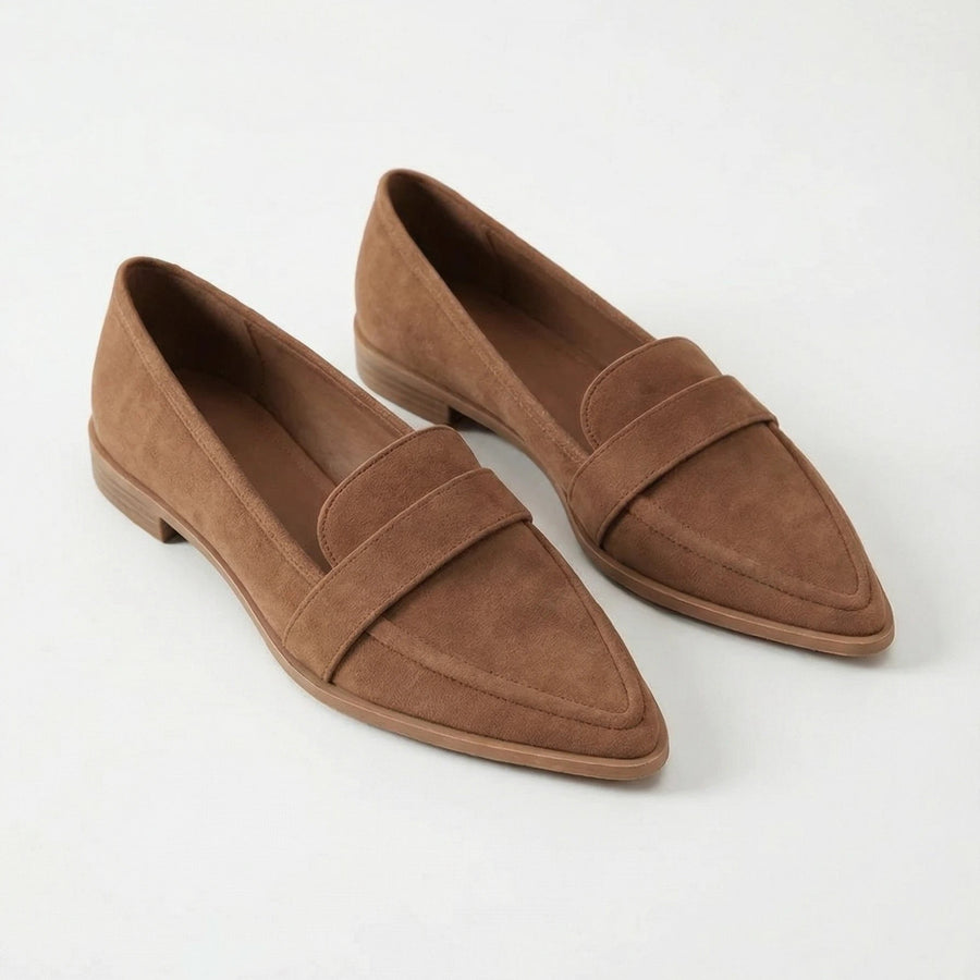 Stonebrook Studio - Stonebrook Studio | Women’s Suede Pointed - Toe Loafers - Low Heel Elegant Comfort