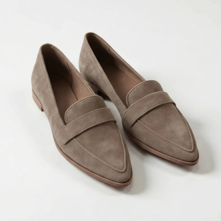 Stonebrook Studio - Stonebrook Studio | Women’s Suede Pointed - Toe Loafers - Low Heel Elegant Comfort