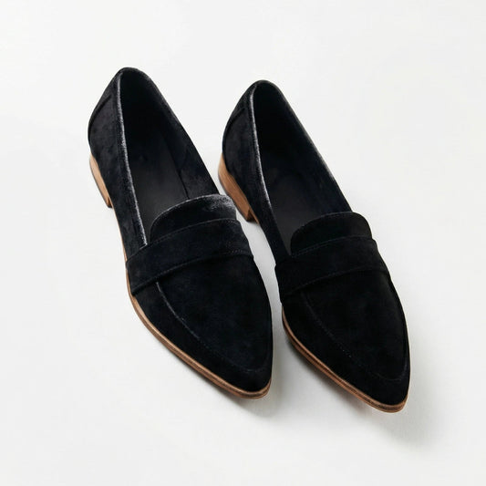Stonebrook Studio - Stonebrook Studio | Women’s Suede Pointed - Toe Loafers - Low Heel Elegant Comfort