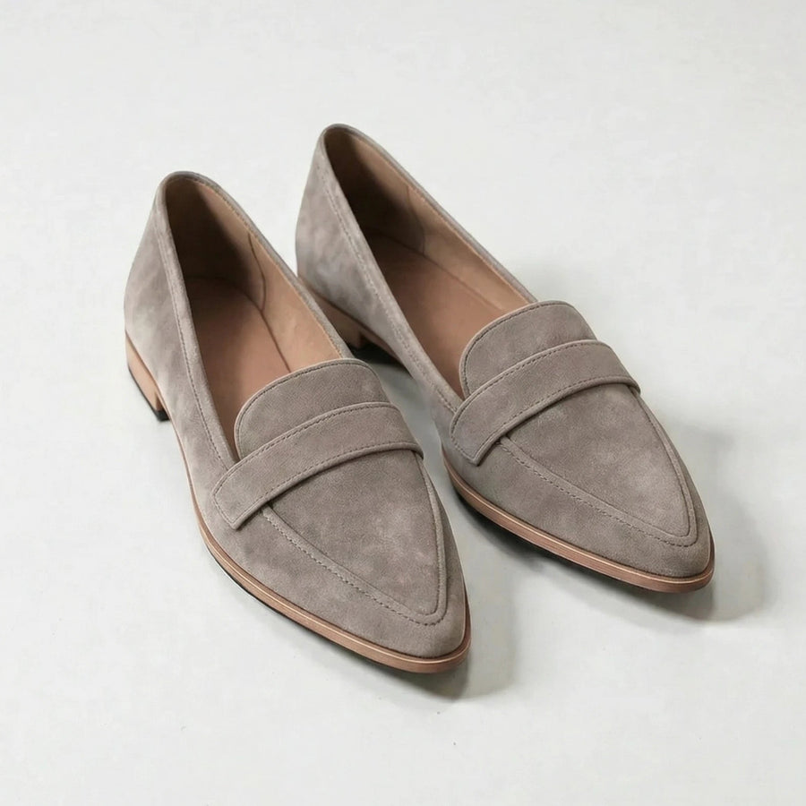 Stonebrook Studio - Stonebrook Studio | Women’s Suede Pointed - Toe Loafers - Low Heel Elegant Comfort