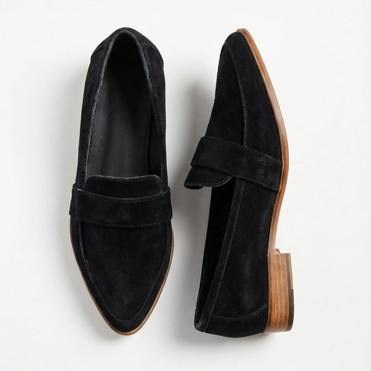 Stonebrook Studio - Stonebrook Studio | Women’s Suede Pointed - Toe Loafers - Low Heel Elegant Comfort