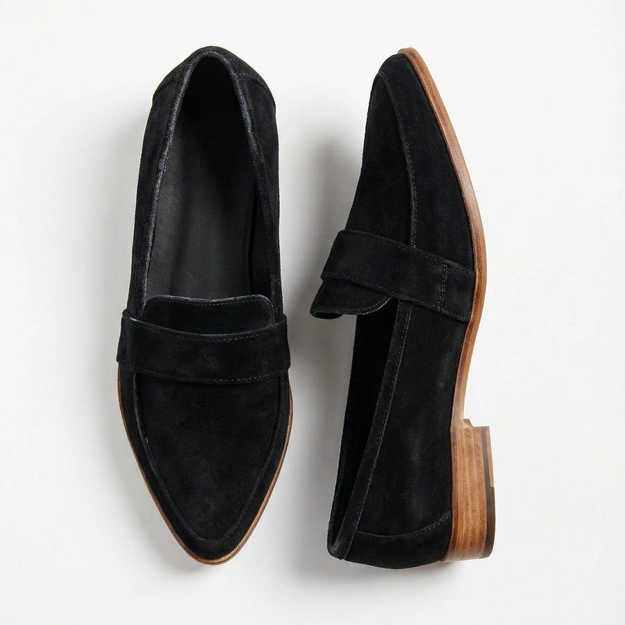 Stonebrook Studio - Stonebrook Studio | Women’s Suede Pointed - Toe Loafers - Low Heel Elegant Comfort