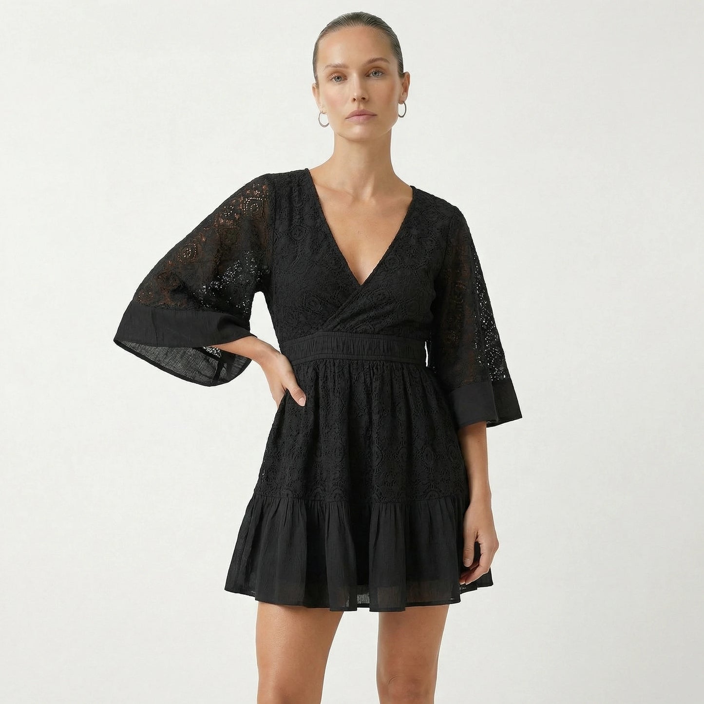 Stonebrook Studio - Stonebrook Studio | Women’s Lace Mini Dress Pleated Skirt - Lightweight Comfort